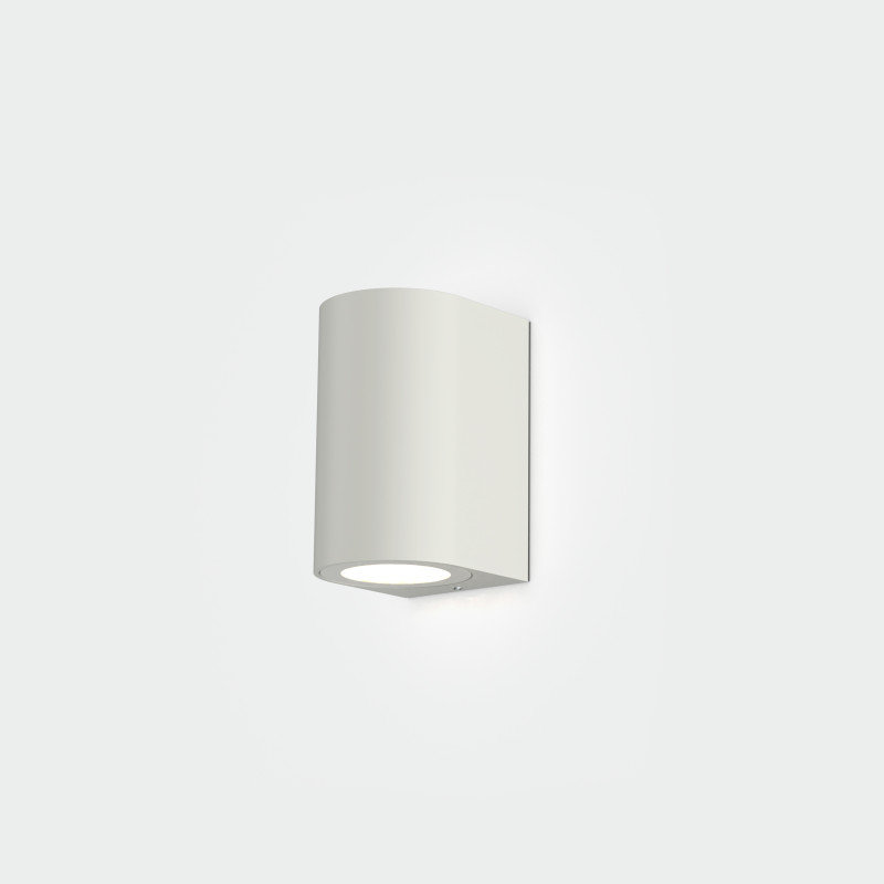 Nexo Wall Lamp Ø60x100mm White, LED 4W 515lm, CRI90 CL.I IP65, Kelvin 2700K-3000K Slide Switch