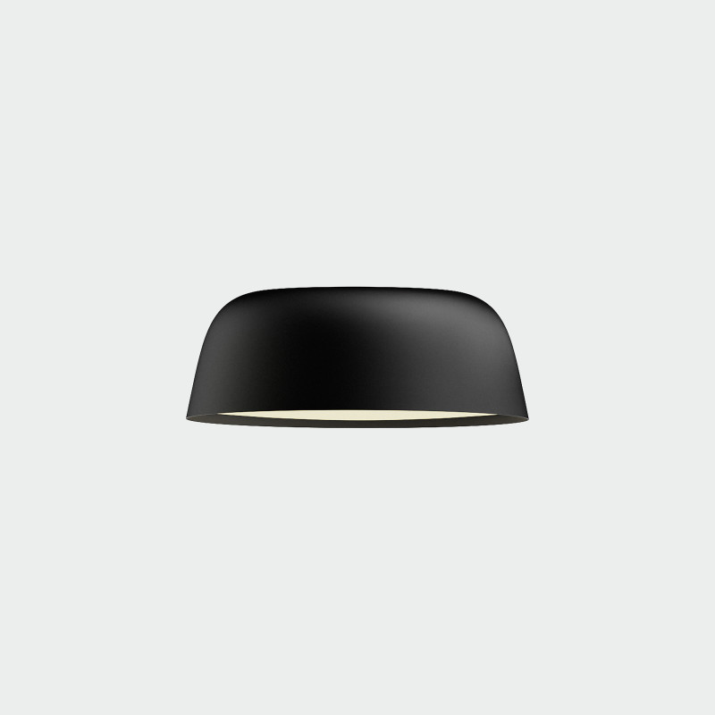 Oslo stropné svietidlo Ø410mm Black, LED 22W 3225lm, CRI90 CL.I, 2700K-3000K-4000K Slide Switch, Dim. DALI/Push, ON-DEMAND **