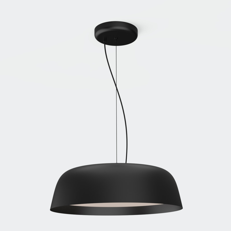 Oslo Pendant lamp Ø510mm Black, LED 22W 3225lm, CRI90 CL.I, 2700K-3000K-4000K Slide Switch, Dim. Triac, ON-DEMAND **