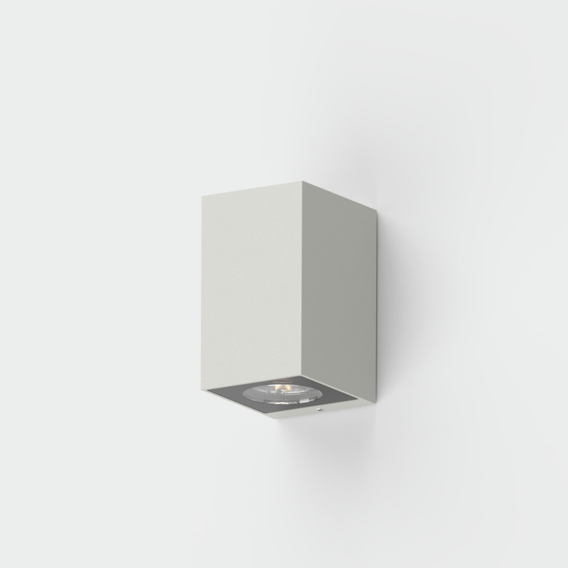 Oxen Wall Lamp 100x60mm White, LED 4W 515lm, CRI90 CL.I IP65, Kelvin 2700K-3000K Slide Switch