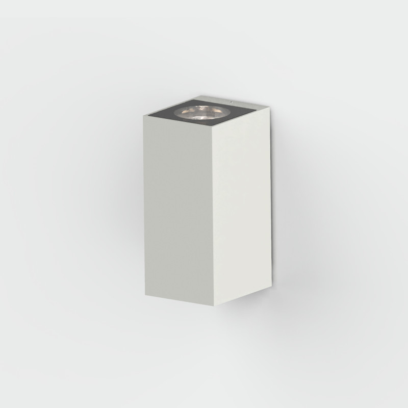 Oxen Wall Lamp 130x60mm White, LED 2x4W 865lm, CRI90 CL.I IP65, Kelvin 2700K-3000K Slide Switch