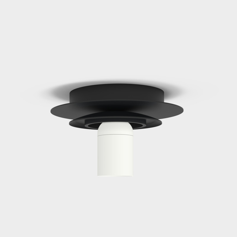 Parma stropné svietidlo Matte Black, LED E27 15W, CL.II IP44, Without glass shade