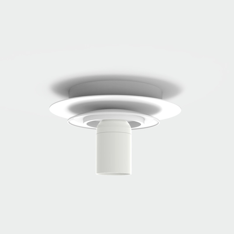Parma stropné svietidlo Smooth Matte White, LED E27 15W, CL.II IP44, Without glass shade