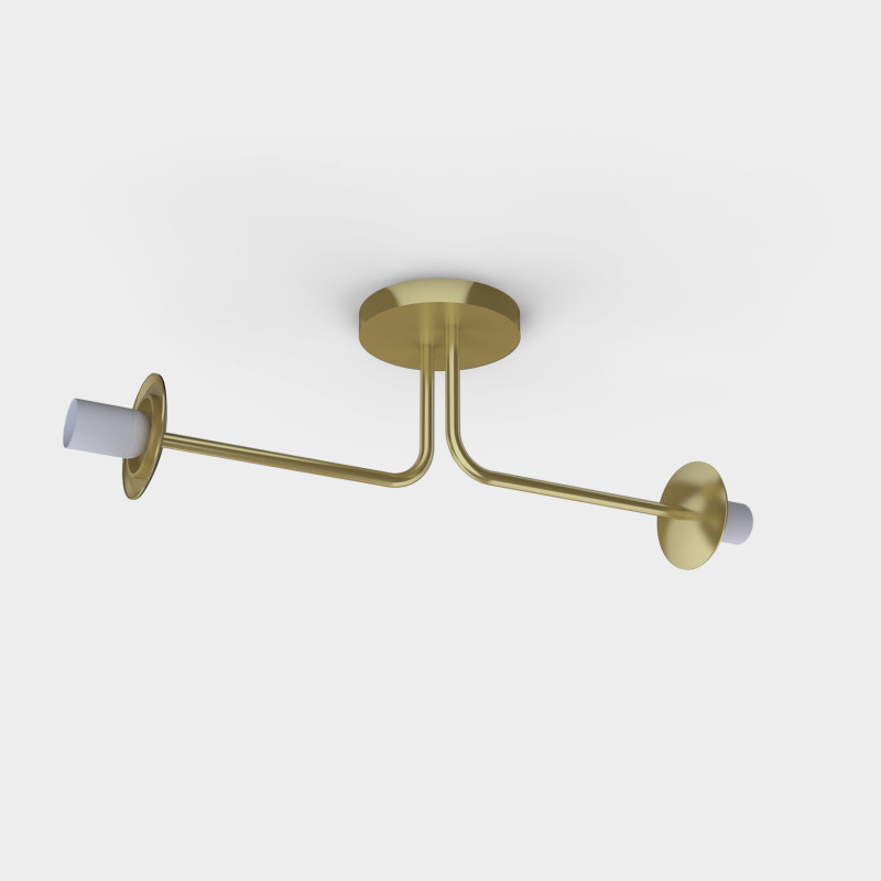 Parma stropné svietidlo Matt Antique Gold, LED E27 2x15W, CL.I, Without glass shade
