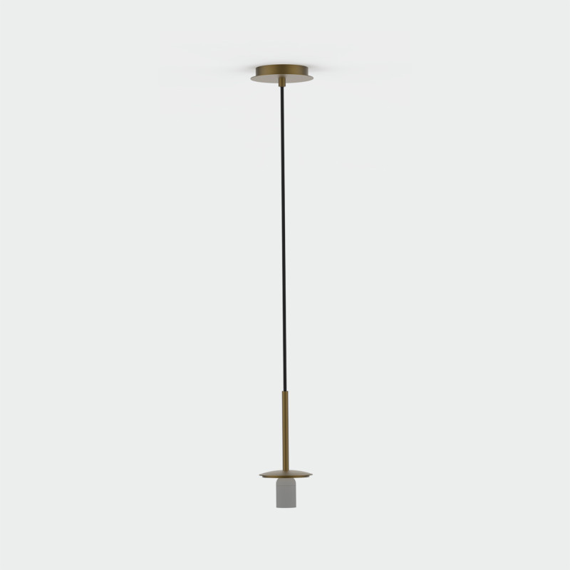 Parma Pendant lamp Matt Antique Gold, LED E27 15W, CL.II IP44, Without glass shade