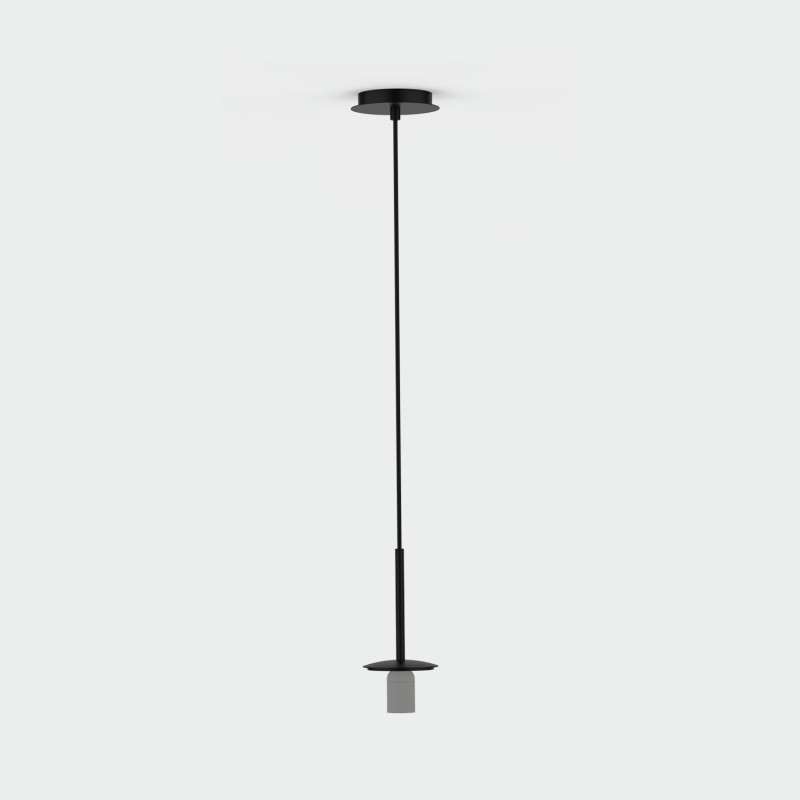 Parma Pendant lamp Matte Black, LED E27 15W, CL.II IP44, Without glass shade