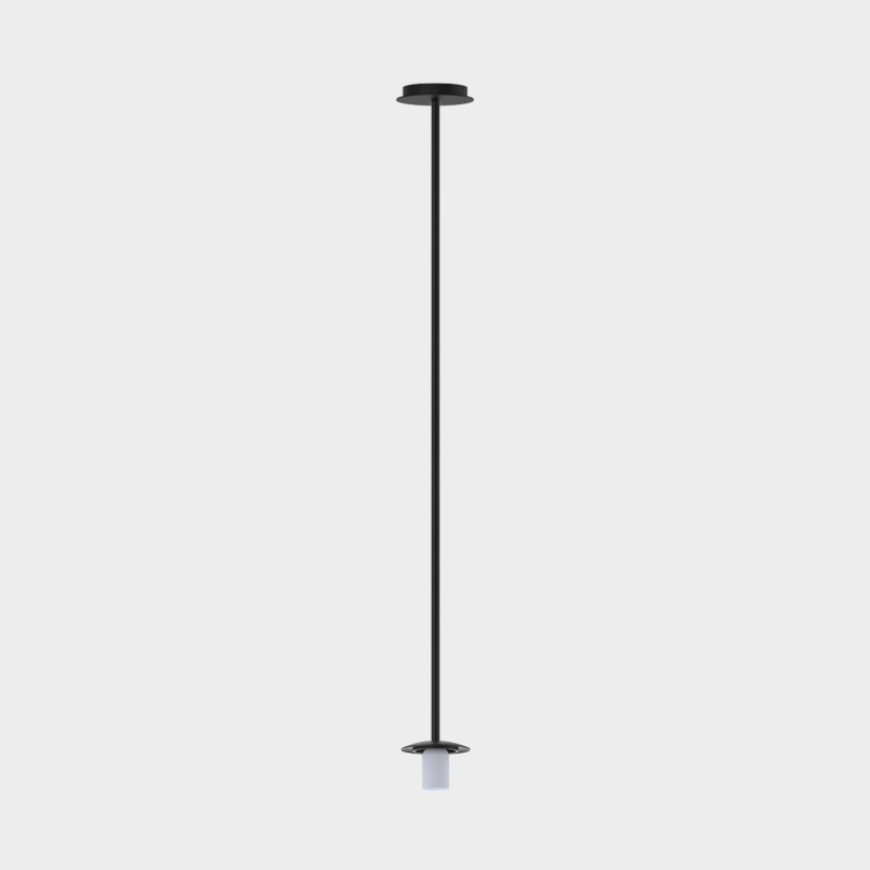 Parma Pendant lamp Tija Matte Black, LED E27 15W, CL.II, Without glass shade