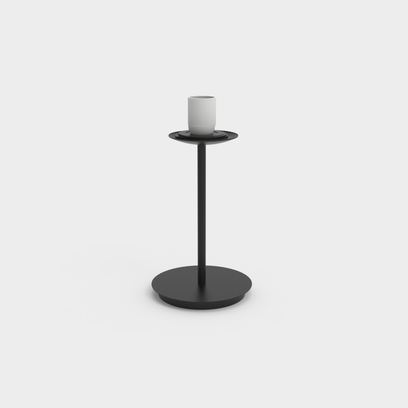 Parma Table lamp Matte Black, LED E27 15W, CL.II, Without glass shade