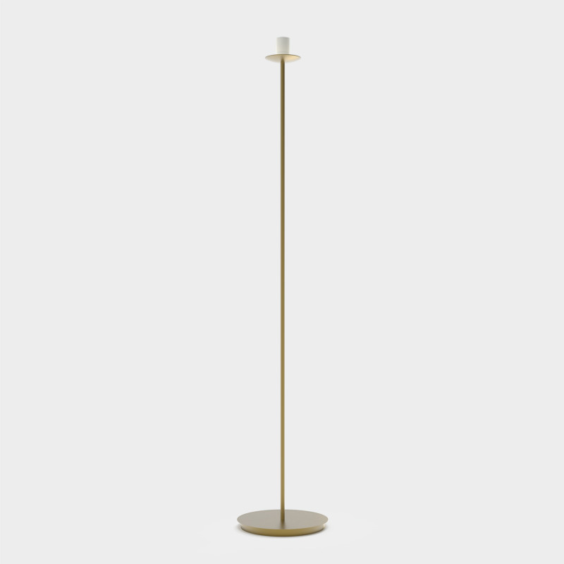 Parma Floor lamp Matt Antique Gold, LED E27 15W, CL.II, Without glass shade