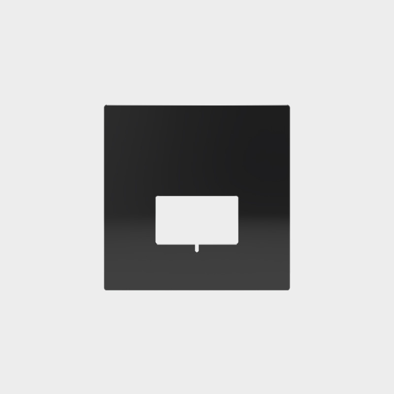Sign Recessed 4037 Square Black, LED 1.5W 34lm, CRI80 CL.II, Integrated LED, 2700K-3000K-4000K Slide Switch, MULTI-PACK