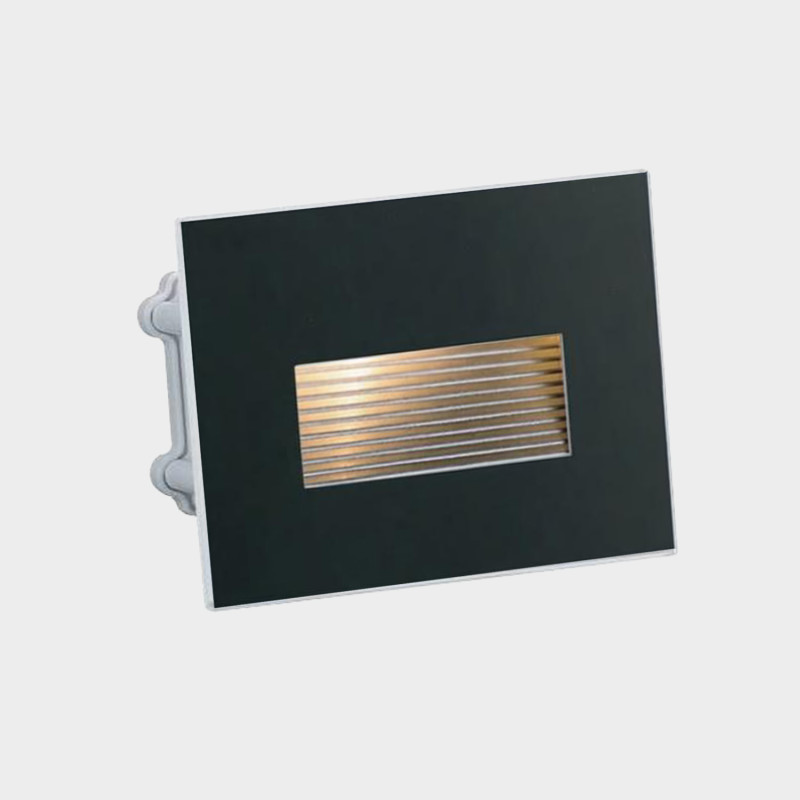Solis Recessed 4039 Shine Black, LED 4.5W 200lm, CRI80 CL.I IP65, Integrated LED, 2700K-3000K-4000K Slide Switch