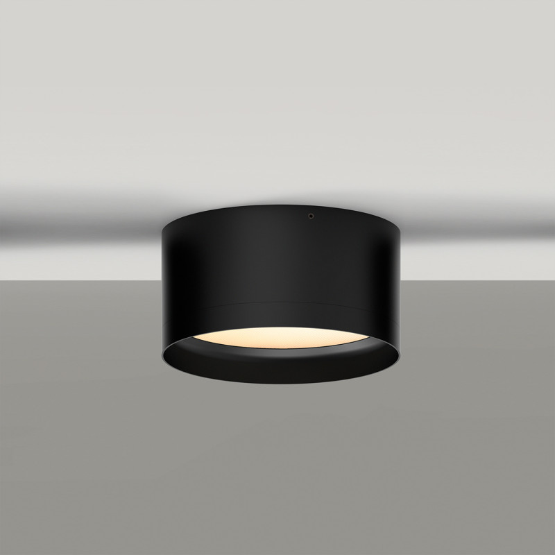 Tech stropné svietidlo 3987/15 Black, LED 18W 2370lm, CRI90 CL.I IP44, Integrated LED, 3000K-4000K Slide Switch, Dim. Triac, Mi