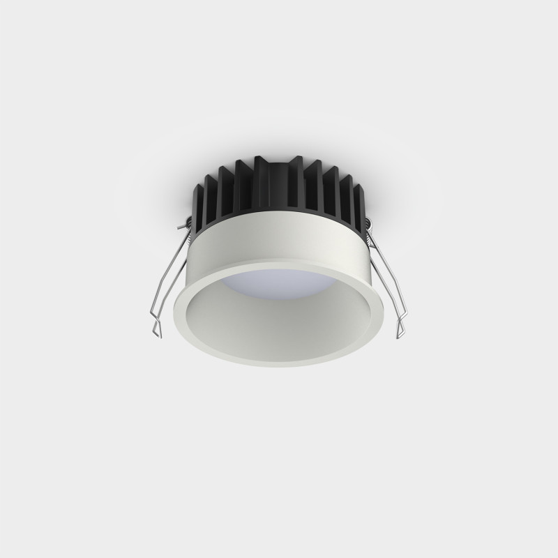 Tech Recessed Ø100mm White, LED 11W 1560lm, CRI90 CL.II IP65/IP20, 3000K-4000K Slide Switch, Dim. Triac, Microprismatic Diffuse