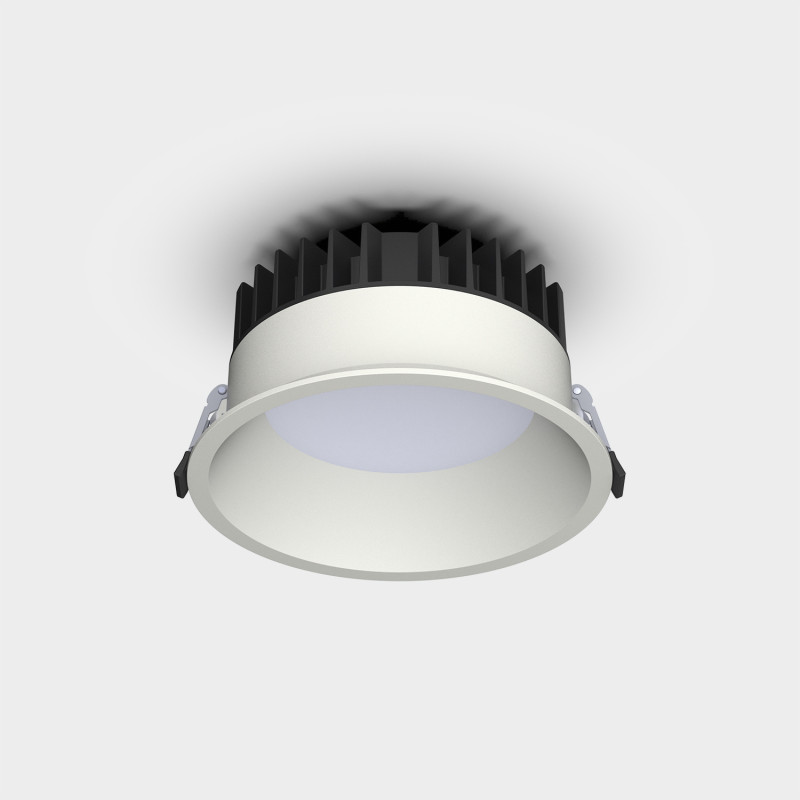Tech Recessed Ø165mm White, LED 25W 3050lm, CRI90 CL.II IP65/IP20, 3000K-4000K Slide Switch, Microprismatic Diffuser, MULTI-PAC