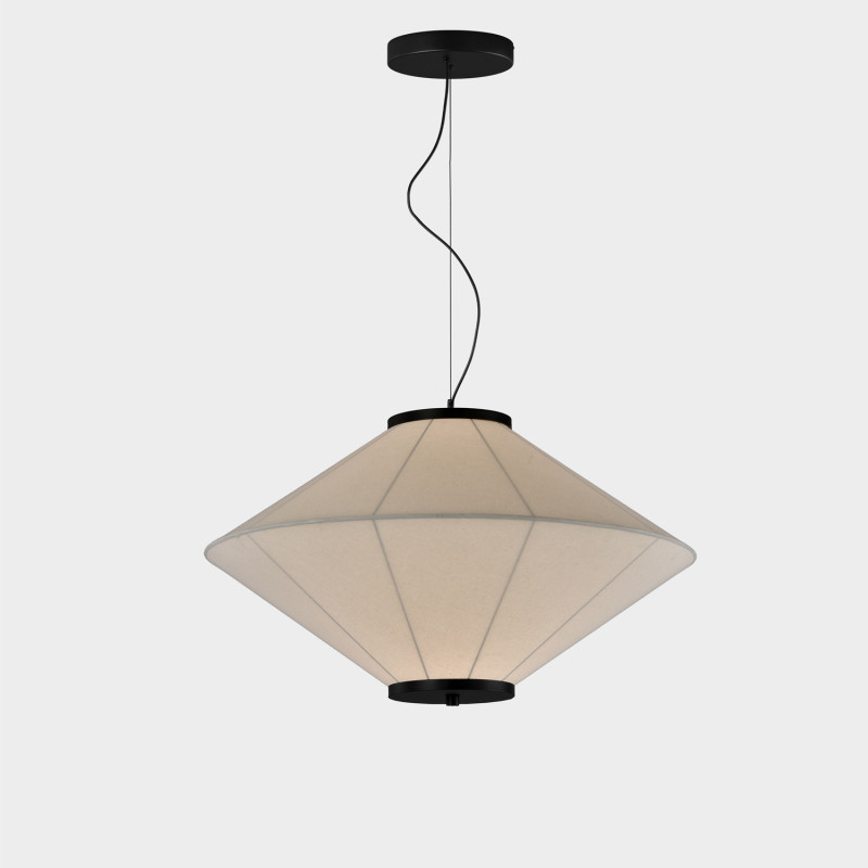Totem Pendant lamp H1 Ø740x400mm Black, LED 7W 2700K 500lm, CL.II, MULTI-PACK