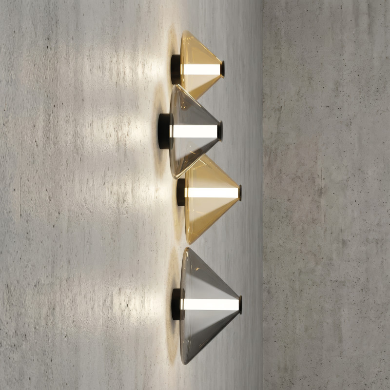 Yara Wall Lamp Ø250 mm Fumé, LED 9.5W 2700K 855lm, CRI90 CL.I, MULTI-PACK