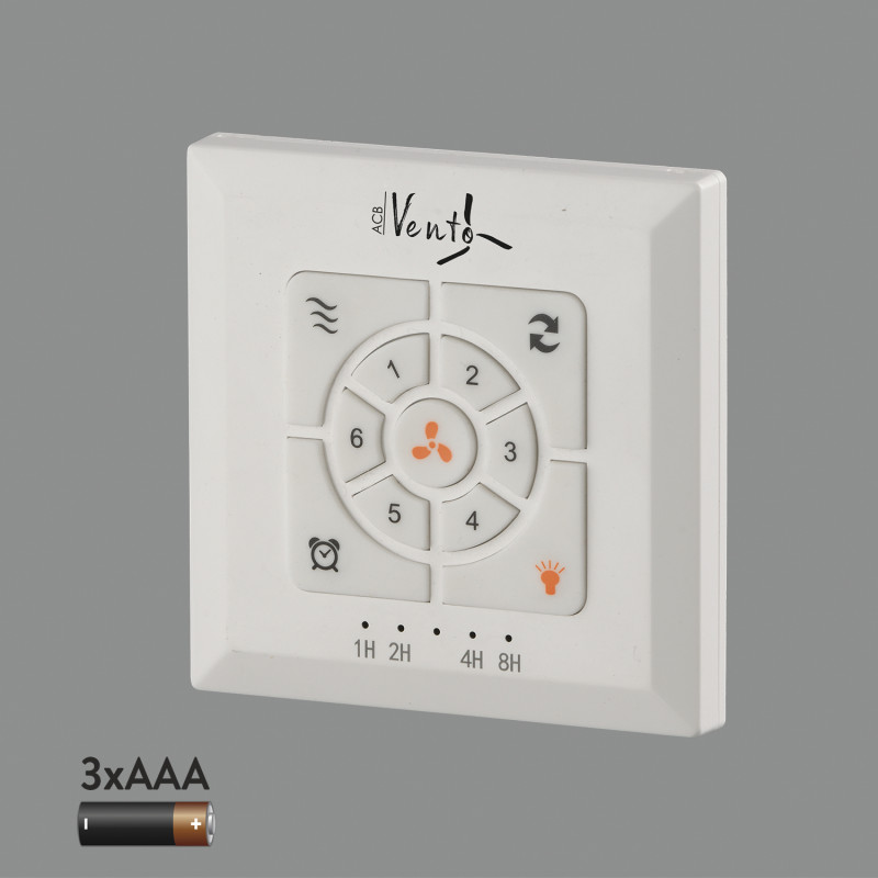 Wall control with batteries Ceiling fan 