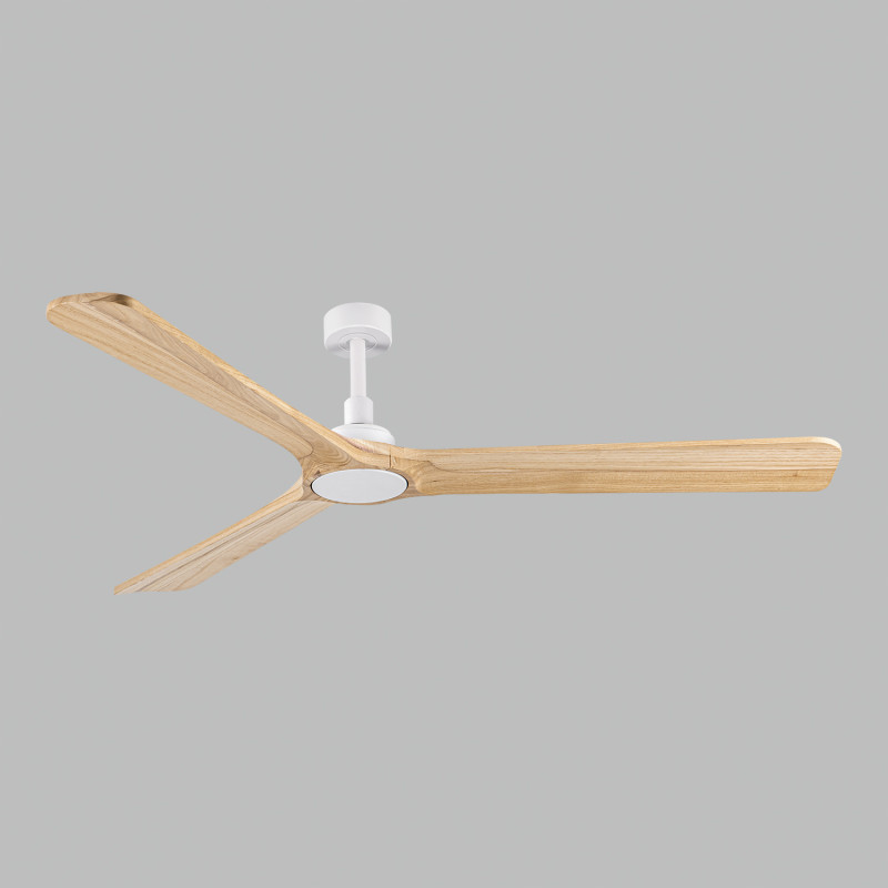 Rok Ceiling Fan 2518/52 White/Beech, MOTOR DC 32W, CL.I, Remote control