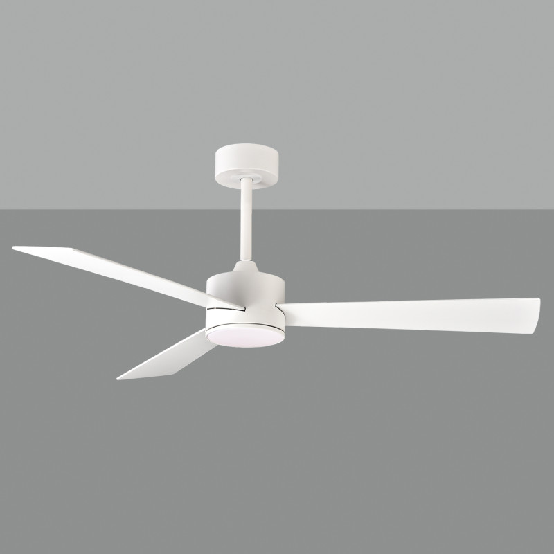 Shamal Ceiling Fan 2522/52 White/Beech, LED 22W 2200lm + MOTOR DC 35W, CRI80 CL.I, Step dimmable Kelvin 3000-4000-6500, Remote c