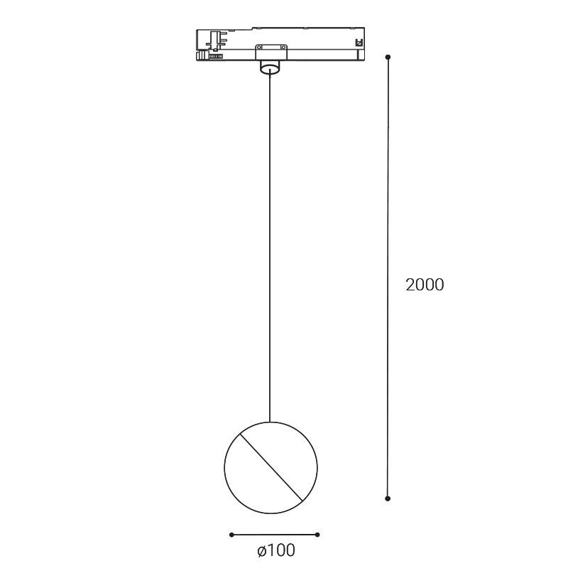 LED2 TRACK LOCO Z, B TRIAC 10W 3000K 7301033DT