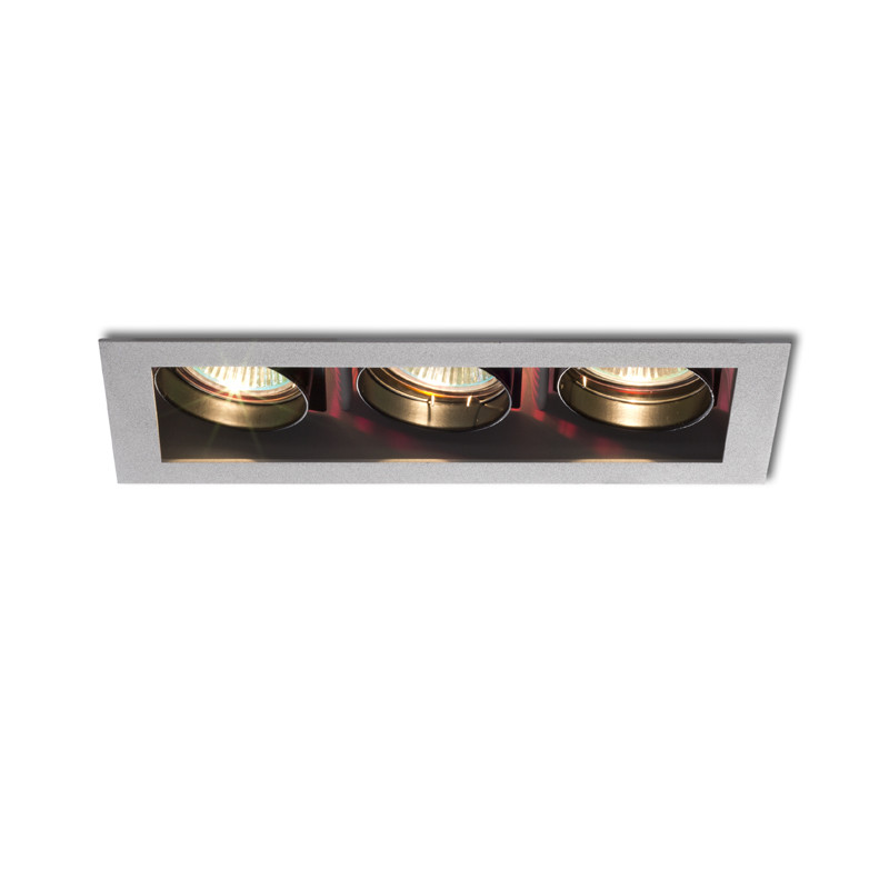 RENDL RENDL MONE III výklopná striebornosivá 12V GU5,3 3x50W R10218