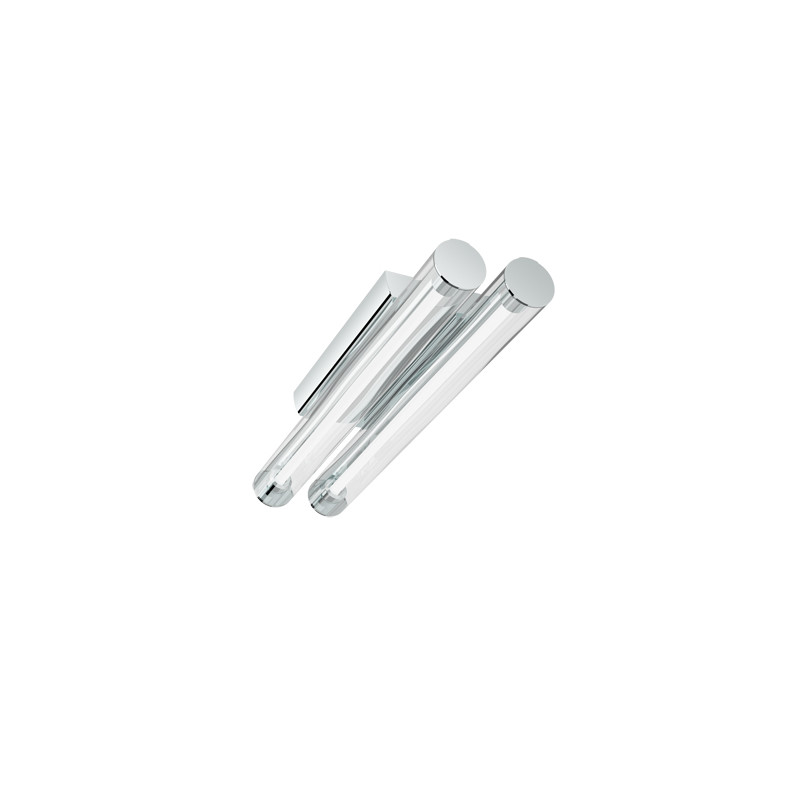 RENDL RENDL RIVIER stropní čiré sklo/chrom 230V G5 2x14W R10238