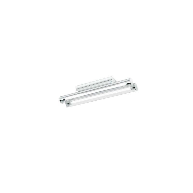 RENDL RENDL RIVIER stropní čiré sklo/chrom 230V G5 2x14W R10238