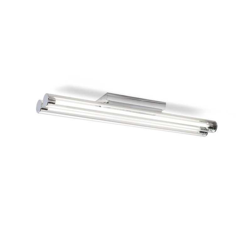 RENDL RENDL RIVIER stropní čiré sklo/chrom 230V G5 2x21W R10239