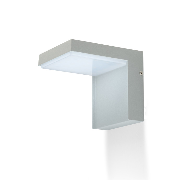 RENDL RENDL VECINO nástěnná stříbrnošedá 230V LED 5W IP54 3000K R10351
