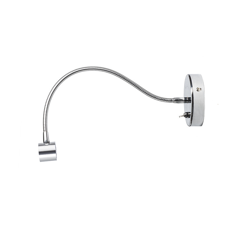 RENDL RENDL BOB na husím krku chrom 230V/500mA LED 3W 45° 3000K R10538