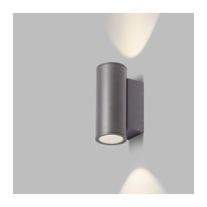 RENDL RENDL MIZZI II antracitová 230V LED 2x12W 44° IP65 3000K R10550