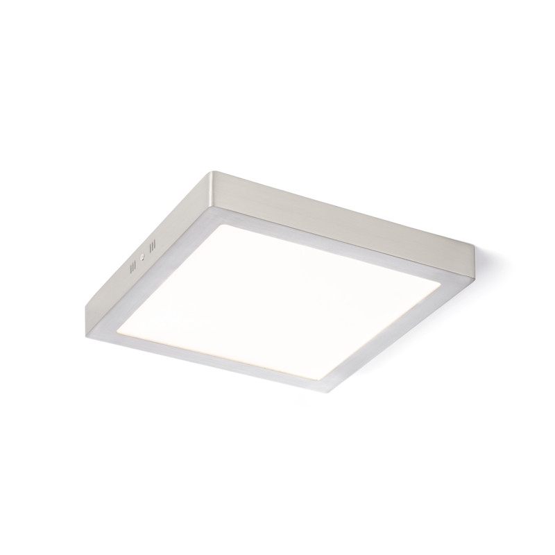 RENDL RENDL SLENDER SQ 30 přisazená matný nikl 230V LED 24W 3000K R11286