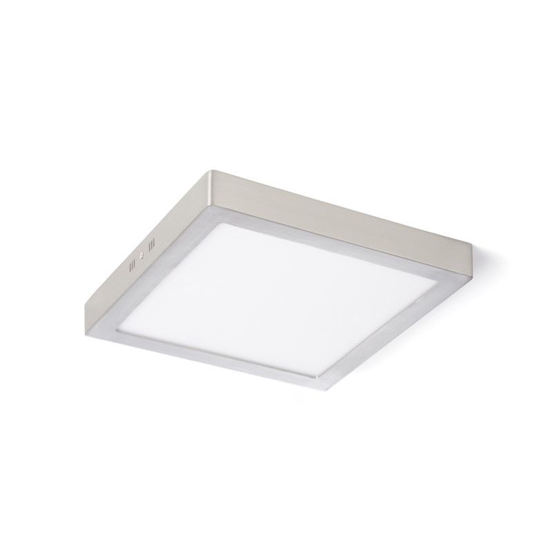 RENDL RENDL SLENDER SQ 30 přisazená matný nikl 230V LED 24W 3000K R11286