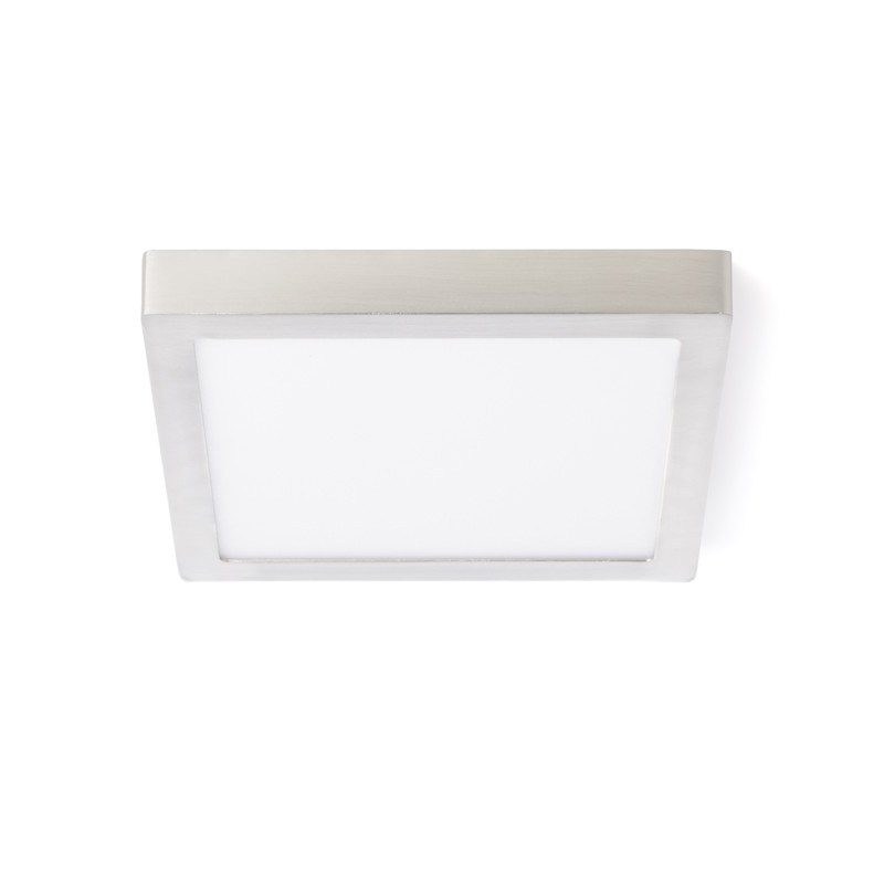RENDL RENDL SLENDER SQ 30 přisazená matný nikl 230V LED 24W 3000K R11286