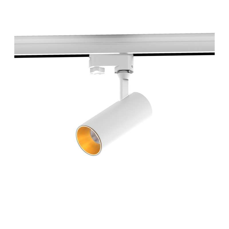 RENDL RENDL TRAX pro tříokr. lištu bílá/zlatá 230V/400mA LED 15W 38° 3000K R11694