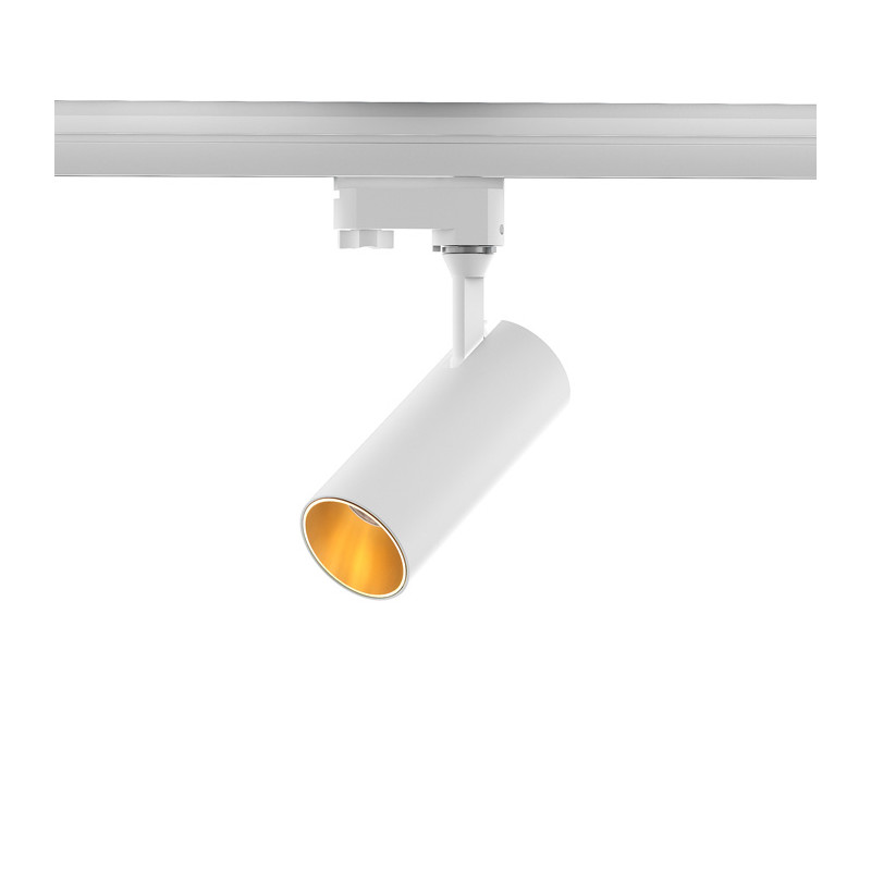 RENDL RENDL TRAX pro tříokr. lištu bílá/zlatá 230V/400mA LED 15W 38° 3000K R11694