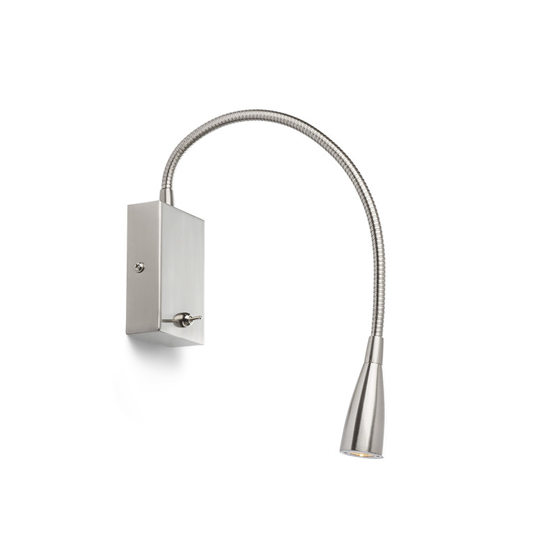 RENDL RENDL POINT nástěnná matný nikl 230V LED 3W 40° 3000K R11758