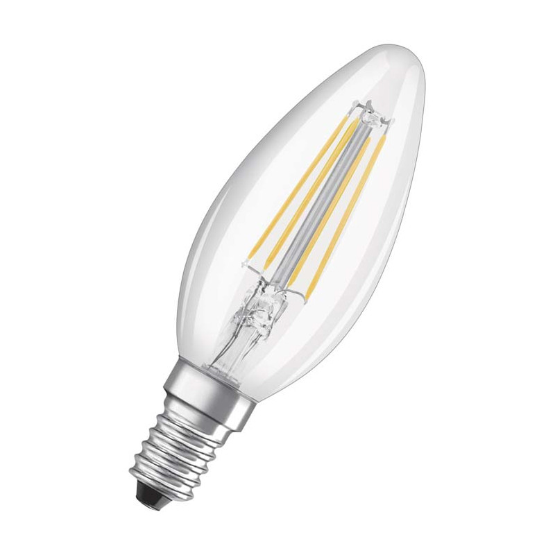 RENDL RENDL OSRAM Retrofit svíčková čirá 230V E14 LED EQ40 2700K G11849