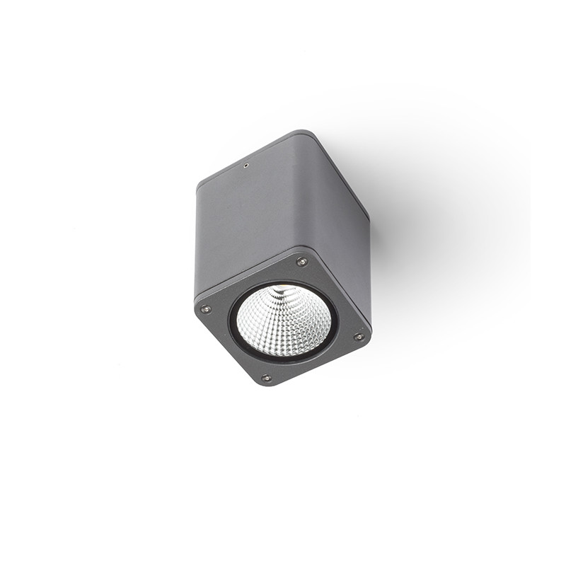 RENDL RENDL MIZZI SQ stropní antracitová 230V LED 12W 46° IP54 3000K R11966
