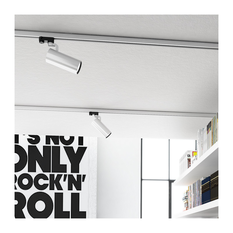 RENDL RENDL FANGIO pro tříokr. lištu stříbrnošedá 230V LED 25W 36° 3000K R12059
