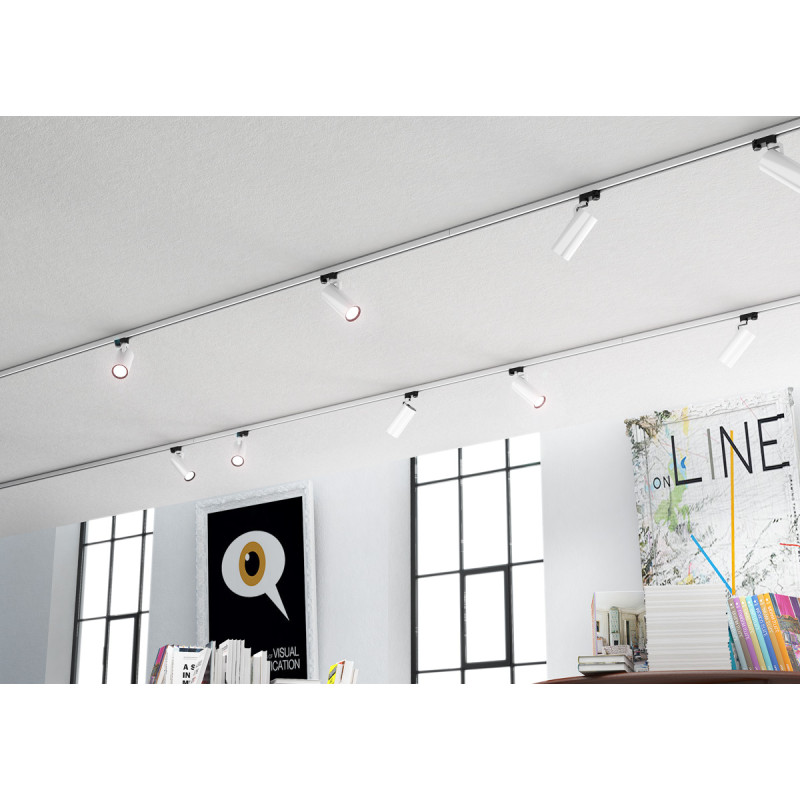RENDL RENDL FANGIO pro tříokr. lištu stříbrnošedá 230V LED 25W 36° 3000K R12059