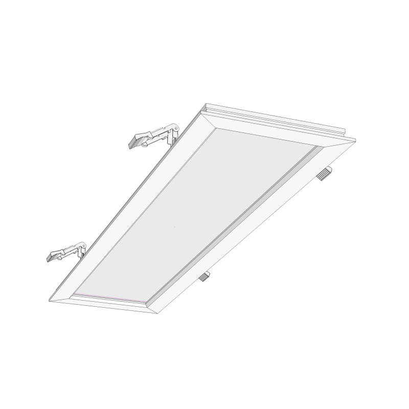 RENDL RENDL STRUCTURAL LED 60x15 zápustná bílá 230V LED 22W 3000K R12061