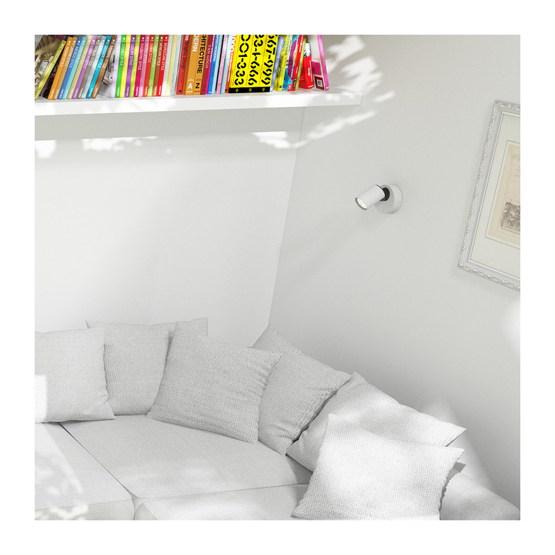RENDL RENDL DUGME I bílá/antracitová 230V GU10 35W R12076