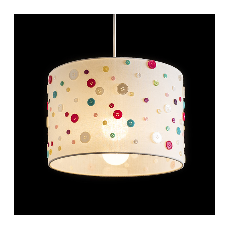RENDL RENDL DELI 30/20 stínidlo bílá knoflíky max. 28W R12390