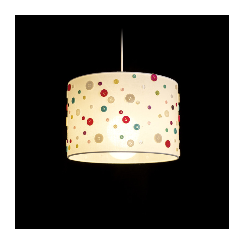 RENDL RENDL DELI 30/20 stínidlo bílá knoflíky max. 28W R12390