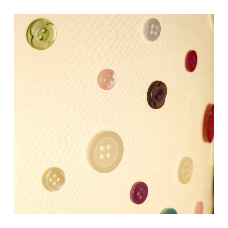 RENDL RENDL DELI 30/20 stínidlo bílá knoflíky max. 28W R12390