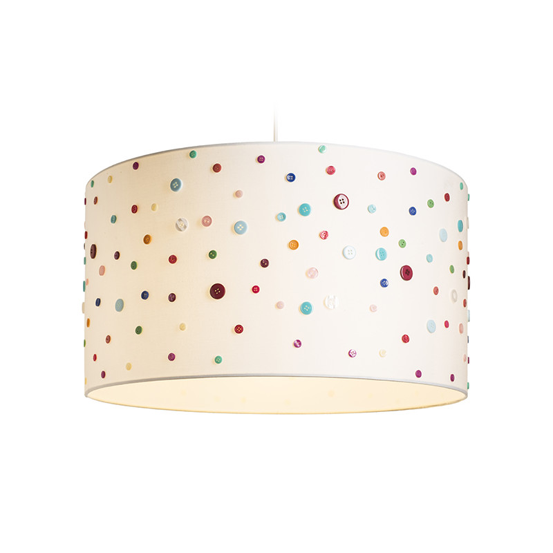 RENDL RENDL DELI 55/30 stínidlo bílá knoflíky max. 28W R12391