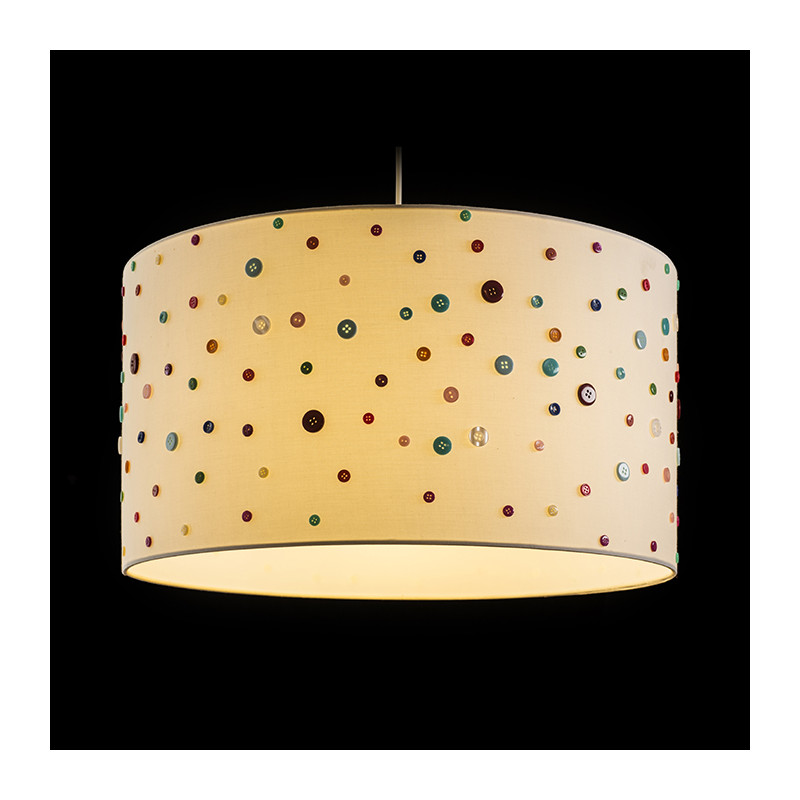 RENDL RENDL DELI 55/30 stínidlo bílá knoflíky max. 28W R12391