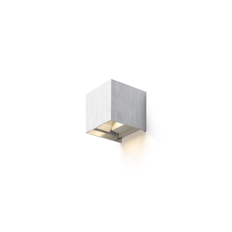 RENDL RENDL TITO SQ nástěnná česaný hliník 230V LED 6W IP54 3000K R12601