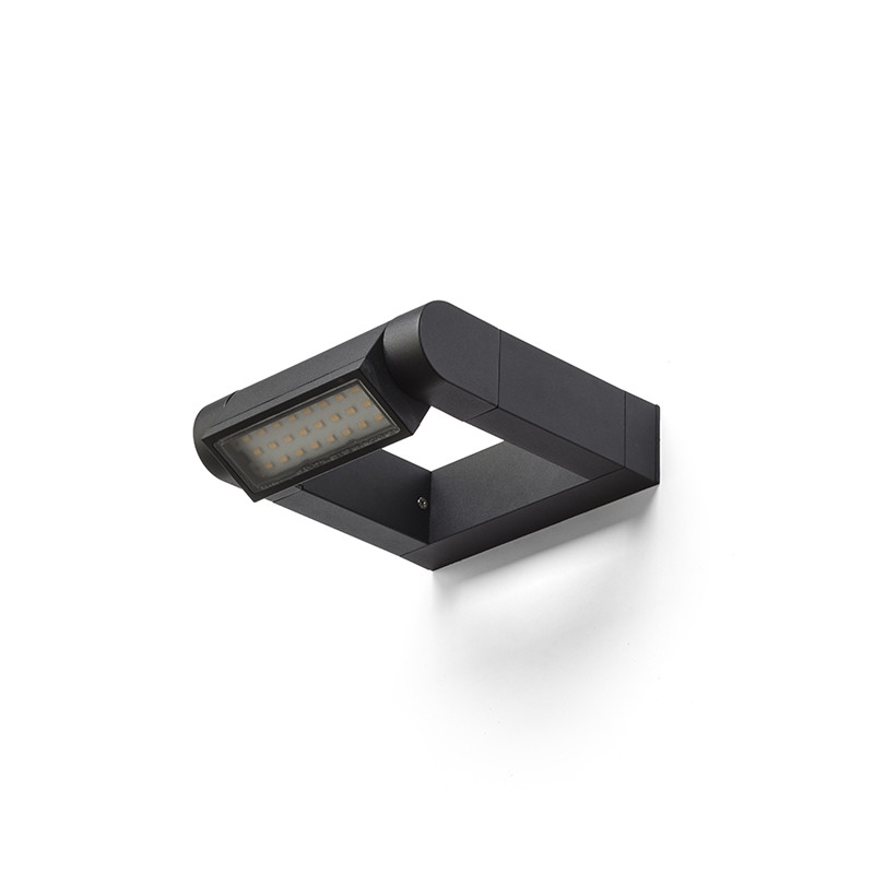 RENDL RENDL AQUE nástěnná matná černá 230V LED 8W IP54 3000K R12623